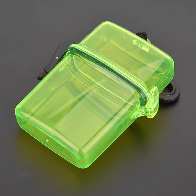 T best Diving Dry Box, Underwater Plastic Transparent Floating Watertight Case Waterproof Diving Sealing Dry Storage Box with Rope Hook for Surfing Canoe Kayak(Transparent Yellow)
