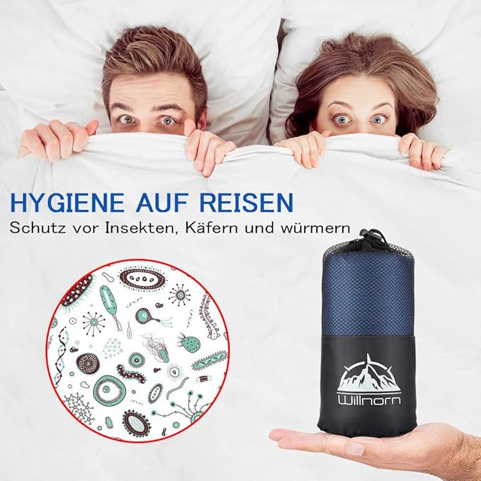 Sleeping Bag Liner,Travel Sheets & Adult Sleep Sack & Self Tan Sleep Sack for Backpacking,Hotel, Hostels, Lightweight Single Camping Sleep Pod