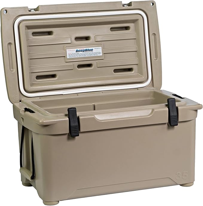 Engel Coolers ENG35 Cooler | 36 Can High Performance Durable Seamless Rotationally Molded Ice Box for Camping, Hunting, and Fishing