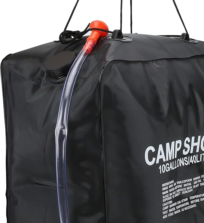 01 40L Water Bag Solar Heated, Solar Heating 40L Solar Shower Bag for Camping for Outdoor