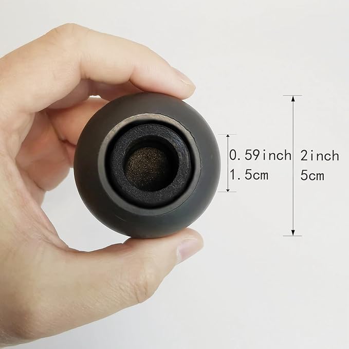 Camping Chair feet Replacement Anti Sink Rubber Ball Feet Anti Slip Set of 4 Stability Outdoor Chair Leg Cap Fishing Hiking Uneven Floor Portable Inner Diameter(Fits 15mm Legs)