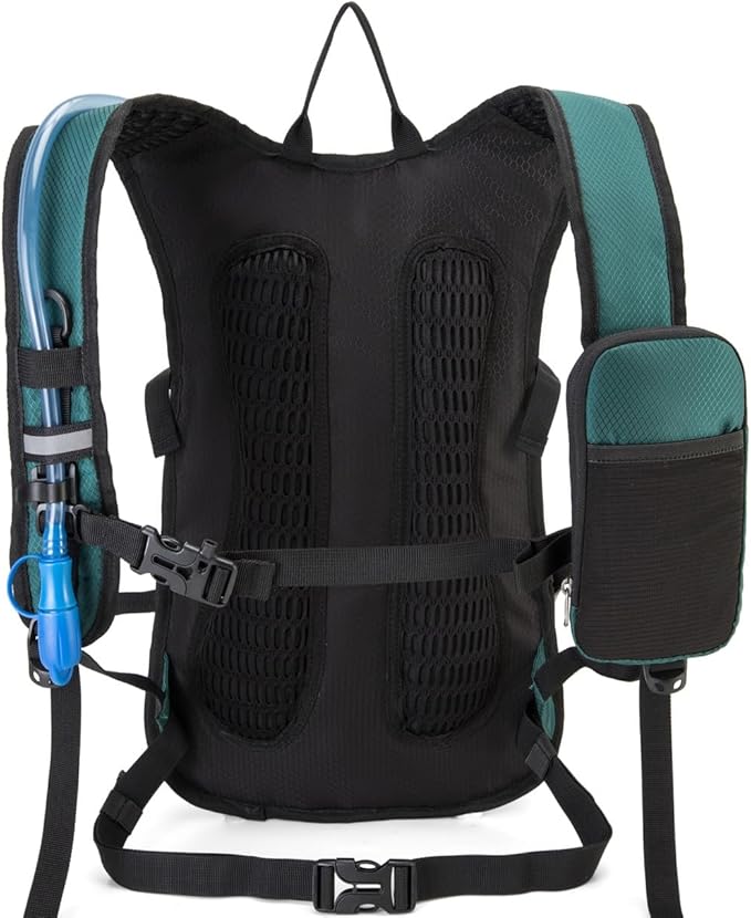 Hydration Backpack Pack with 2L Water Bladder 18L Hiking Backpack Women Men Lightweight Hydropack Insulated Daypack for Biking, Running, Festival