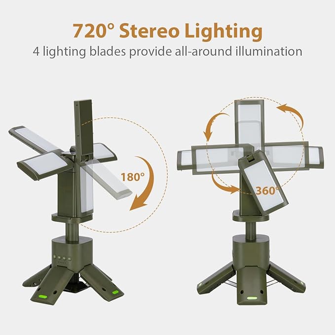 Telescopic Camping Lights Rechargeable 14000 mAh Rechargeable Magnetic Camping Lights,Telescopic Camping Lantern IPX5 Waterproof Flashlights, Outdoor Lights for Camping,Hiking