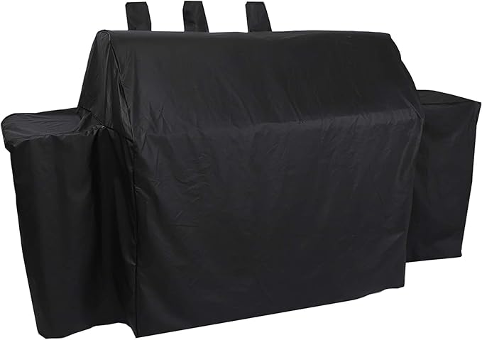 Heavy Duty Waterproof Grill Cover for Char-Griller Duo 5050/5650 Double Play with Side Fire Box