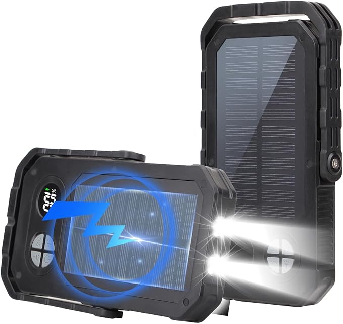 LED Camping Lantern Rechargeable 4000LM, 10000mAh Portable Camping Lights up to 120+ Hours, 12 Light Modes, Dimmable, LCD Digital Display, Waterproof, Camping Essentials for Power Outages, Emergency