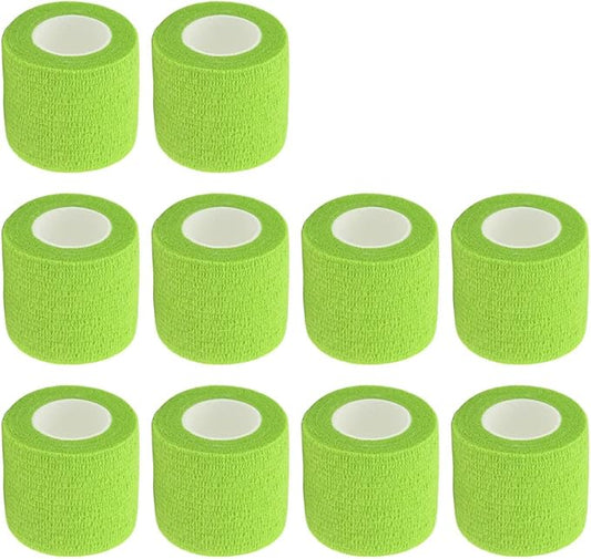 ESUPPORT 2 Inches X 5 Yards Self Adherent Cohesive Wrap Bandages Strong Elastic First Aid Tape for Wrist Ankle Pack of 10