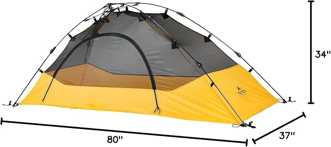 TETON Sports Vista Quick Tent; Dome Camping and Backpacking Tent; Easy Instant Setup; Clip-On Rainfly Included