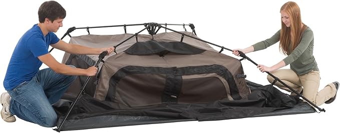 Coleman Instant Tent with 1-Minute Setup, 4/6/8/10 Person Tent with Pre-Attached Poles, Air Vent, & Carry Bag