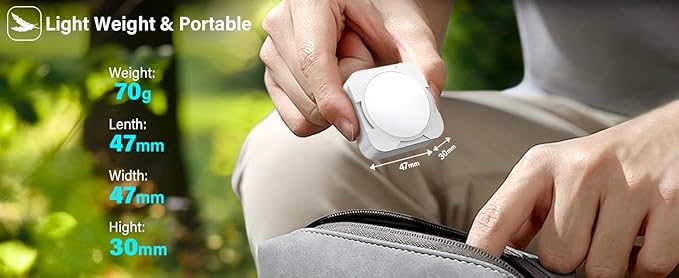 Rechargeable Camping Lights FLY2SKY 3 Pcs Tent Lights Mini Flashlight Portable LED Camping Lantern Survival Gear Camping Accessories for Hiking Backpacking Fishing Hurricane Emergency Outage