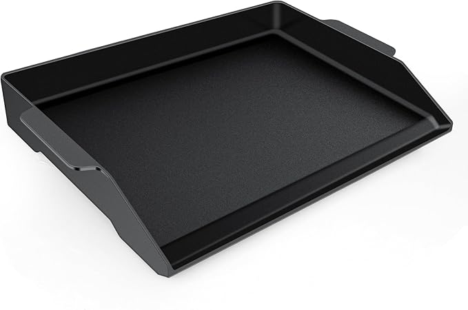 Universal Cast Iron Griddle 23" X 16",Pre-Seasoned Nonstick Coating Griddle Stove Top Griddle For All Gas Grills And 4 Burner Range Oven,Cast Iron Griddle For Stove Top With Extra High Sidewalls