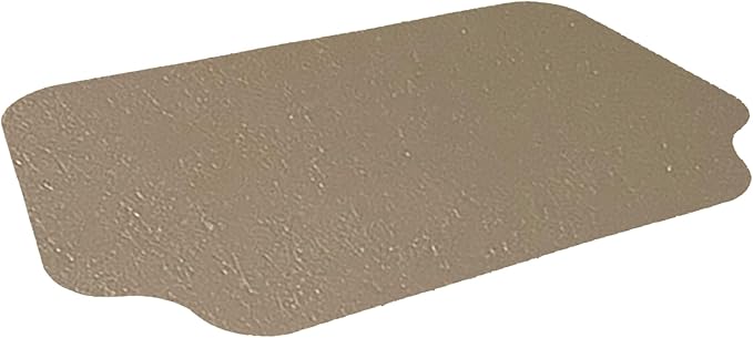 RESILIA Large Under Grill Mat – Heavy Duty, Reusable Outdoor Floor Protector Mats for Deck, Patio, & Garage – 72 Inch x 48 Inch with 12 Inch Splatter Protection Lip, Beige/Tan Orange Peel