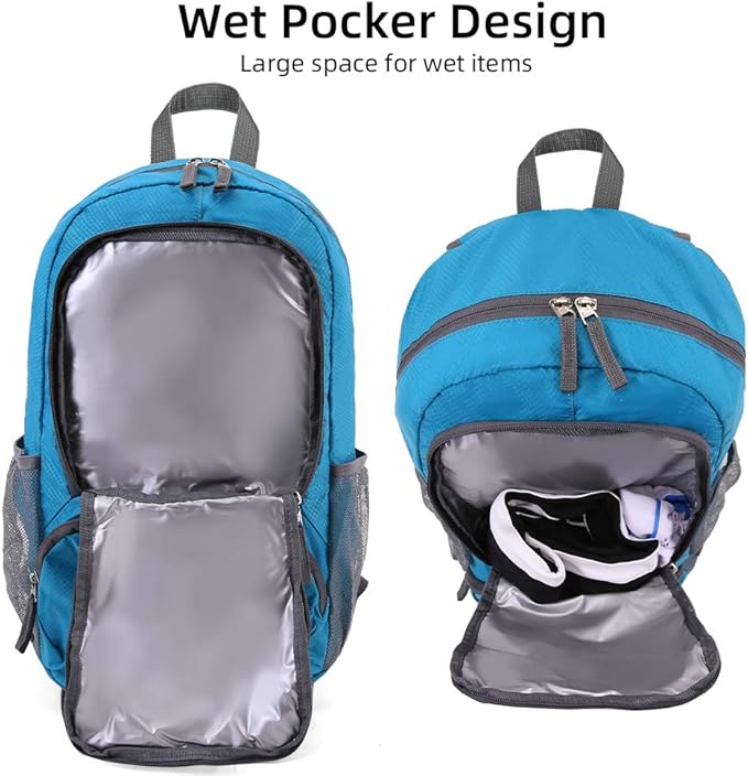 35L Lightweight Foldable Waterproof Packable Travel Small Hiking Backpack Daypack for men women