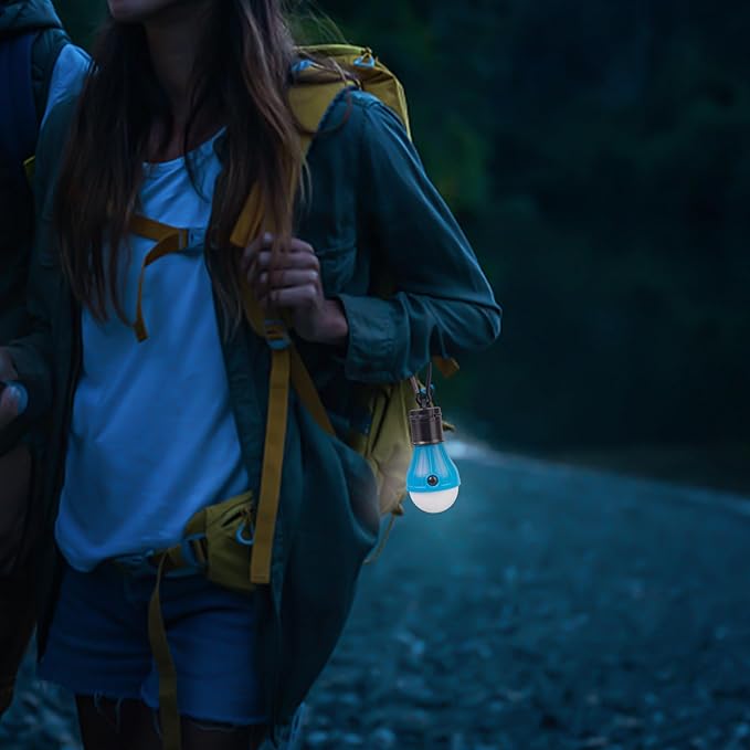 Led Camping Lantern USB Rechargeable,Outdoor Tent Lights for Camping Hanging,Kids with Clip Hook Camping Flashlight (2 Packs Black)