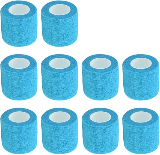 ESUPPORT 2 Inches X 5 Yards Self Adherent Cohesive Wrap Bandages Strong Elastic First Aid Tape for Wrist Ankle Pack of 10