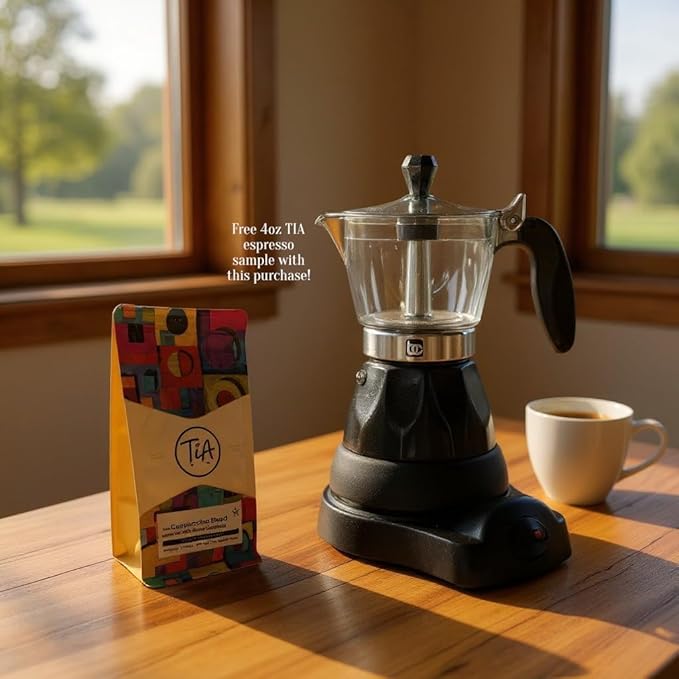 Bene Casa Black Portable Electric Espresso Maker/Cafetera, 1-3 Cups/Shots (1, BLACK)