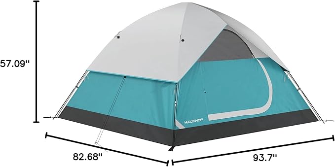 2/4-Person Family Dome Tent with Removable Rain-Fly, Easy Set Up Portable Camping Tent for Backpacking Hiking Backyard Outdoor, Green/Blue/2-person/4-person