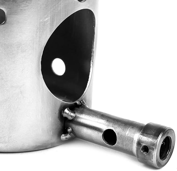 QuliMetal Fire Burn Pot Replacement Parts for Pit Boss and Traeger Pellet Grills, Replacement for Traeger and Pit Boss Fire Pits, Upgraded Heavy - Duty Steel FirePot with Ash Remover and Screws