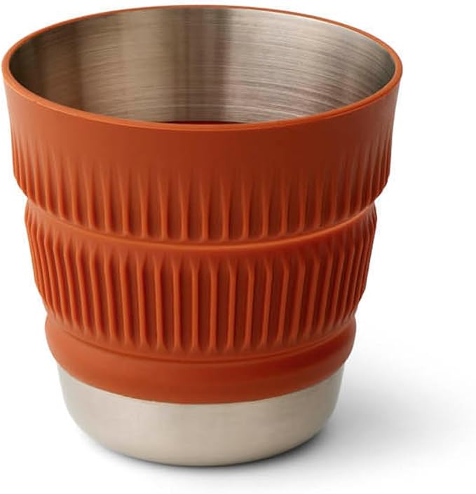 Sea to Summit Detour Stainless Steel Collapsible 16 Ounce Camp Mug, Bombay Brown