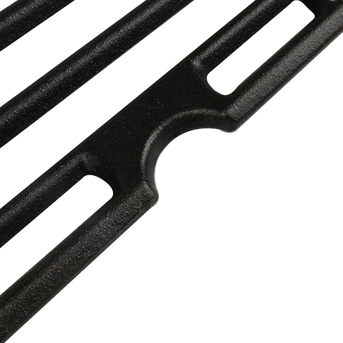 Hisencn Grill Cooking Grates for Char Griller Charcoal Grill 1624 E1515 22424 1515 1224 1616 Smoker Box, Side Fire Box, Cast Iron Grill Grid Replacement Parts 2-Pack