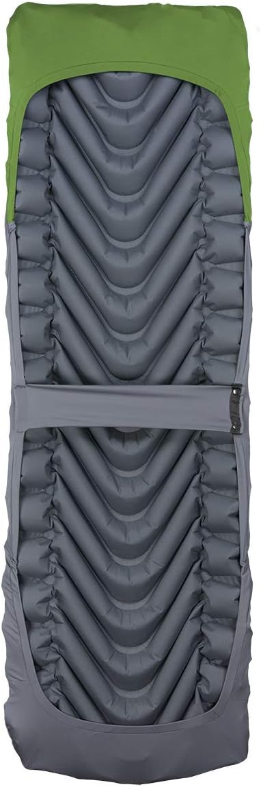 Klymit Insulated Static V Lite 2.5" Thick Inflatable Camping Pad and Static V Sheet Pad Cover Bundle for Hiking and Backpacking