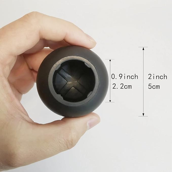 Fits 21-23mm Camping Chair Feets Rubber Ball Feet Anti Slipery Set of 4 Outdoor Chair Leg Cap Fishing Hiking, Compatible with Helinox Chair Zero One