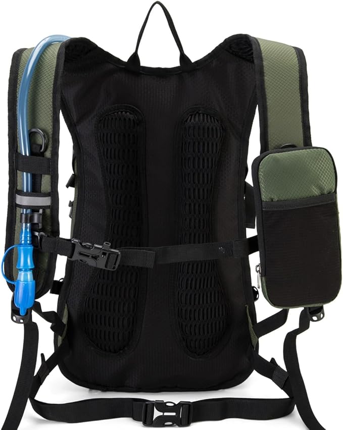 Hydration Backpack Pack with 2L Water Bladder 18L Hiking Backpack Women Men Lightweight Hydropack Insulated Daypack for Biking, Running, Festival