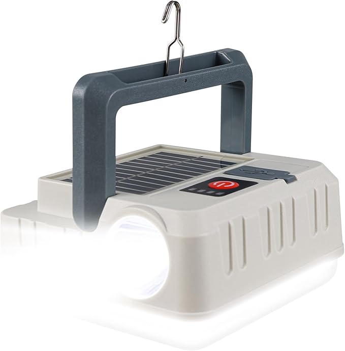 Portable Solar Power Lanterns for Power Outages, 5 Light Modes LED Camping Lights Lantern Flashlight, IPX4 Waterproof Tent Light for Hurricane Hiking Emergency Light