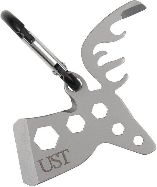 UST Tool-a-Long Multi-Tool Carabiners with Durable, Compact Stainless Steel Construction for Hiking, Kayaking, Camping, Travel and Outdoor Survival
