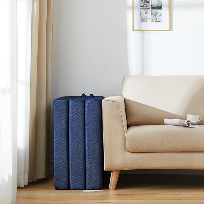 Sleeping Mats for Adults,Memory Foam Camping Folding Pad,Floor Trifold Mattress,Machine Washable Cover,Guest Bed