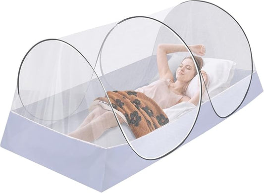 Extra Large Pop Up Mosquito Tent, Portable Foldable Mosquito Net for Bed Camping Travel Patio (78 * 41 * 31inch)