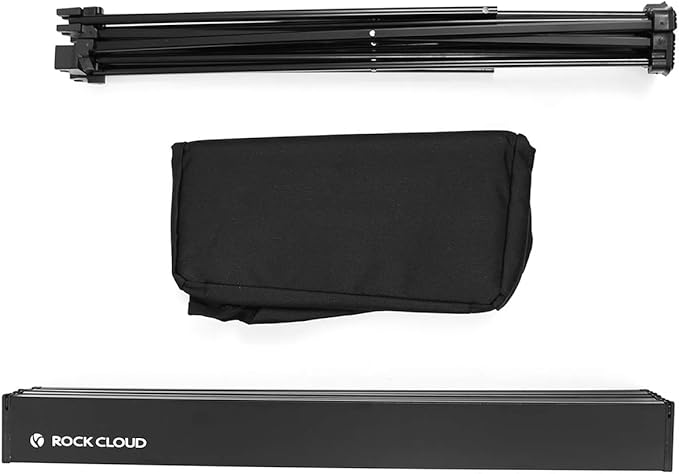 ROCK CLOUD Portable Camping Table Ultralight Aluminum Camp Table with Storage Bag Folding Beach Table for Camping Hiking Backpacking Outdoor Picnic, Size M