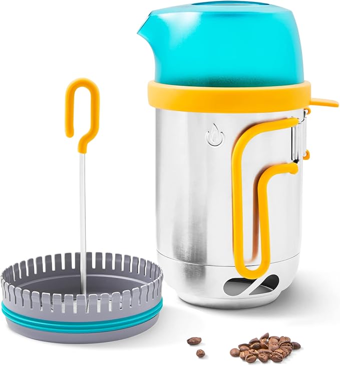 BioLite, CampStove KettlePot & Coffee Set, Stainless Steel Cookware Accessory for Camping & Outdoors