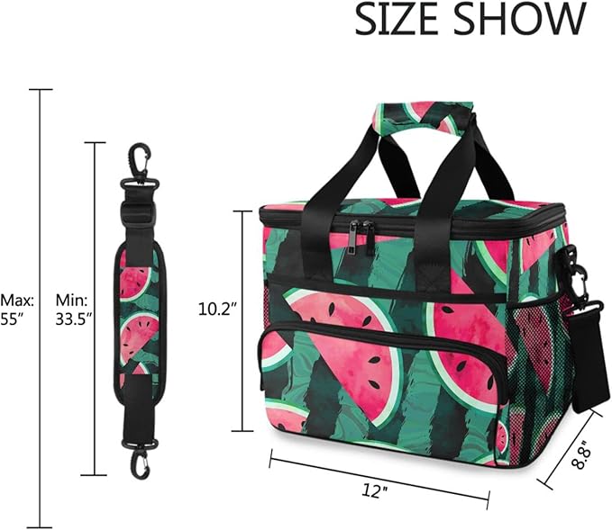 Cooler Bag Insulated Picnic Bag Large Lunch Box Reusable Tote Bag Soft Sided Portable Beach Cooler Grocery Camping