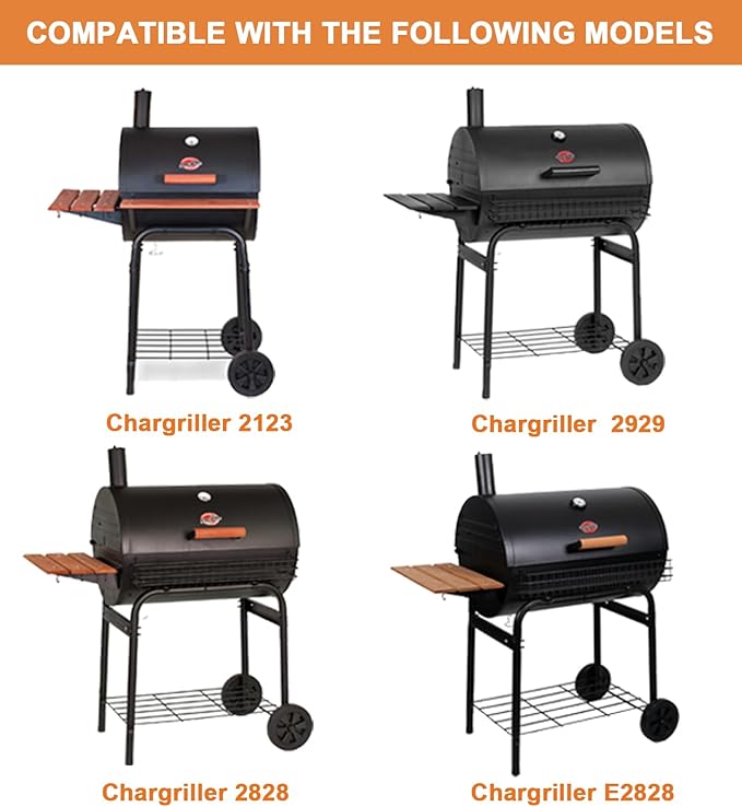 Adjustable Ash Pan Replacement Parts for Char-griller 200048 1224 2121 2123 2828 2222,Charbroil 17302056 19302056 Charcoal Grill Accessories, Oklahoma Joe's 19302087, Royal Gourmet CC1830F Grill Parts