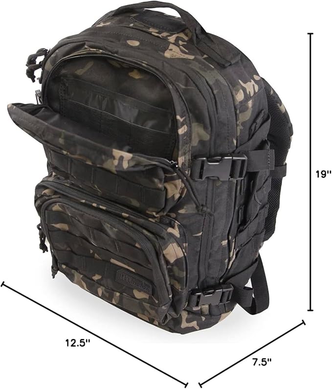 HIGHLAND TACTICAL Men's Major, Black Urban CAMO, One_Size