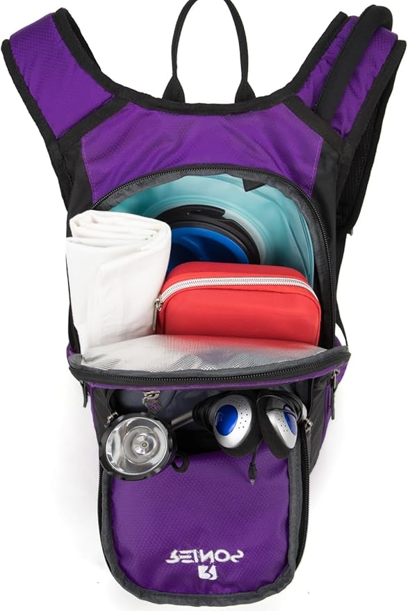 Hydration Pack Backpack with 3L Water Bladder for Men & Women, Hiking Daypack with Thermal Insulation | Running, Cycling, Camping, Skiing, Outdoor Activities