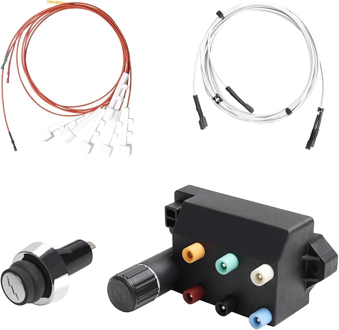 SafBbcue 66356 Igniter for Weber Genesis II E-610 Grill Ignitor Replacement Parts Kit Grill Igniter Kit for Weber Genesis II 610 Series Gas Grills Replacement Parts, 6-Outlet Electronic Ignition
