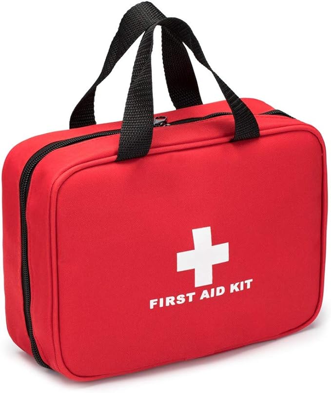 Red First Aid Bag Empty Travel Rescue Pouch First Responder Storage Compact Survival Medicine Bag for Car Home Office Kitchen Sport Outdoors (Green)