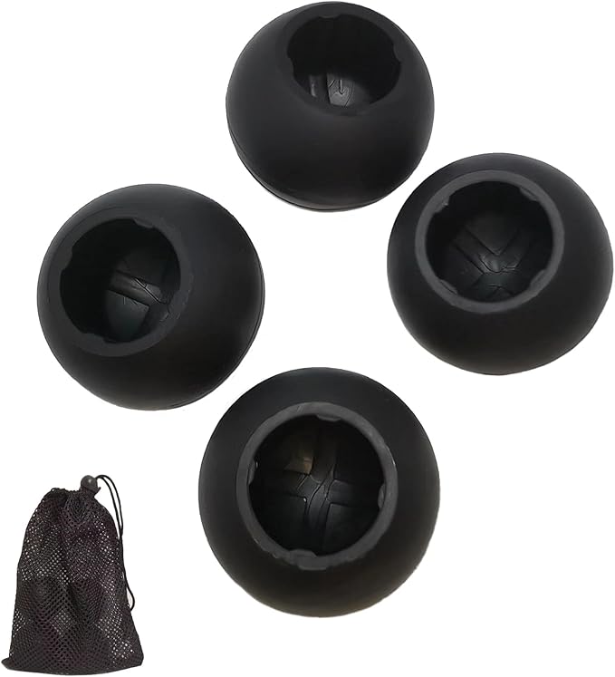 Fits 16mm Legs Camping Chair Anti Sink Rubber Ball Feet Anti Slipery Set of 4 Stability Chair Leg Cap Fishing Hiking Uneven Floor Portable Camping Chair Feet