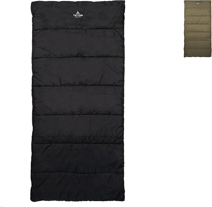 Teton Evergreen Sleeping Bag for Adults. Choose for Any Weather. Warm Sleeping Bags for Camping, Hunting, and Base Camp