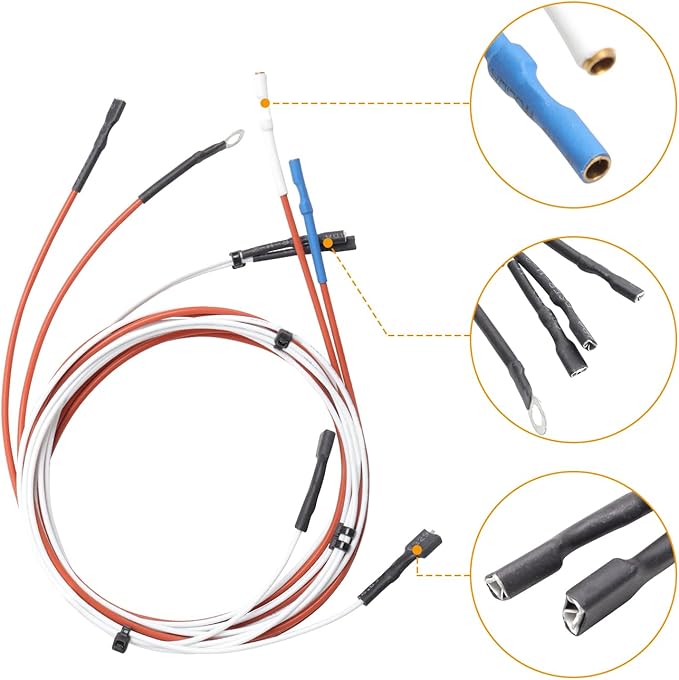 SafBbcue 67532 Grill Igniter Button Kit Replacement for Weber GS4 Genesis II 330 & 335 Series Parts, for Weber Genesis II S-335 E-335 E-330 SE-330 CE-330 CE-330 Css-335 61006001 Gas Grill Parts