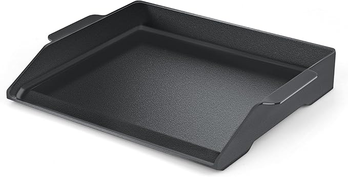 Universal Cast Iron Griddle 17" X 13",Stove Top Griddle for Gas Grills,Fire Pits,And Ovens,Nonstick Coating Teppanyaki Griddle Pan for Stove Top With Extra High Sidewalls for Outdoor Cooking