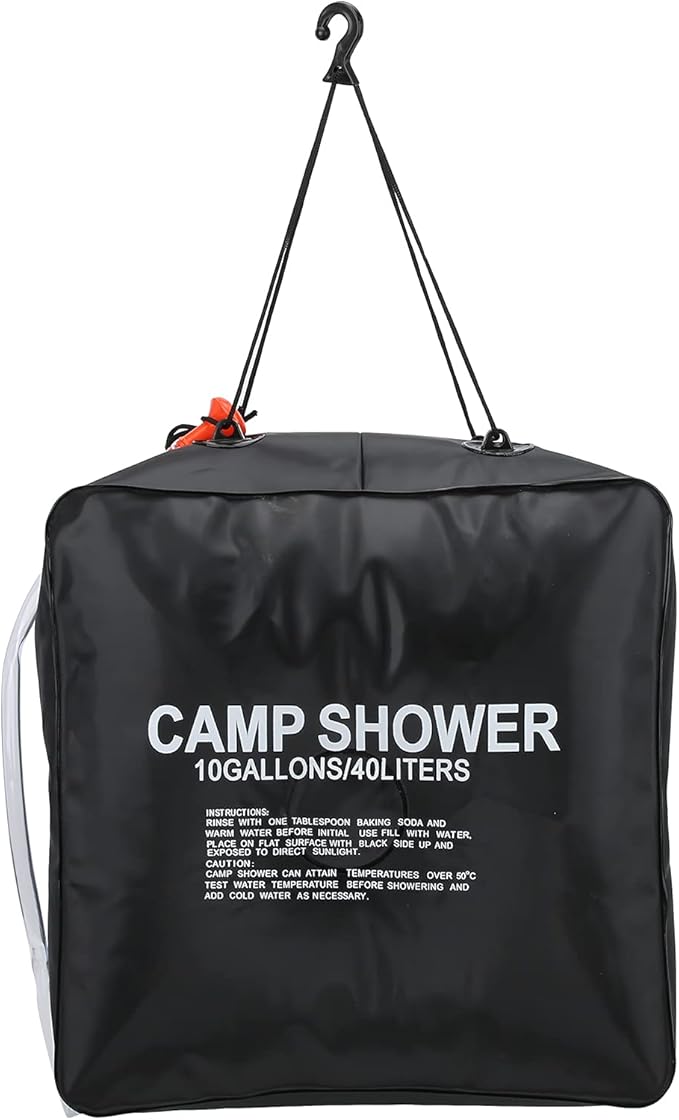01 40L Water Bag Solar Heated, Solar Heating 40L Solar Shower Bag for Camping for Outdoor
