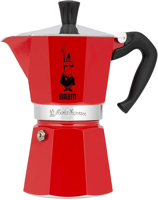 Bialetti 4942 Moka Express Espresso Maker,3 cups Red
