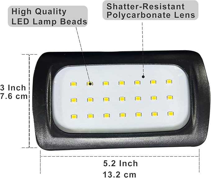 Owleye 50FT Led String Work Light 85W 8000LM Waterproof Construction String Lights Linkable Temporary Work Lighting Outdoor Indoor Worklight (5 Light Heads)-2 Pack