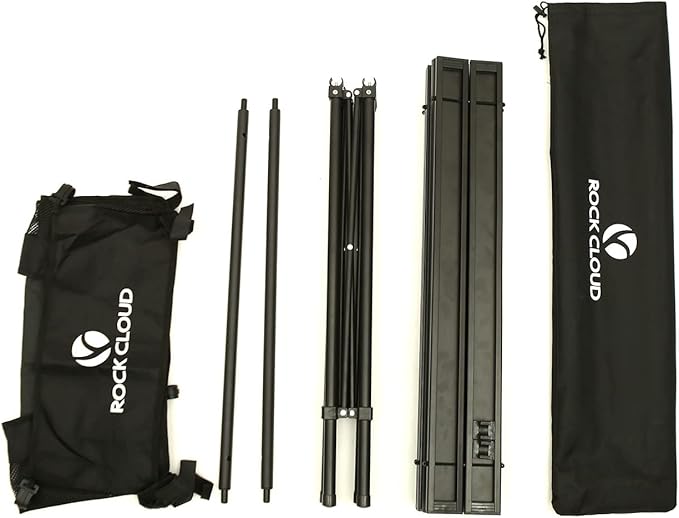 ROCK CLOUD Portable Camping Table Aluminum Folding Camp Table Lightweight Outdoor for Camping Hiking Picnic Backpacking, 28” x 28”