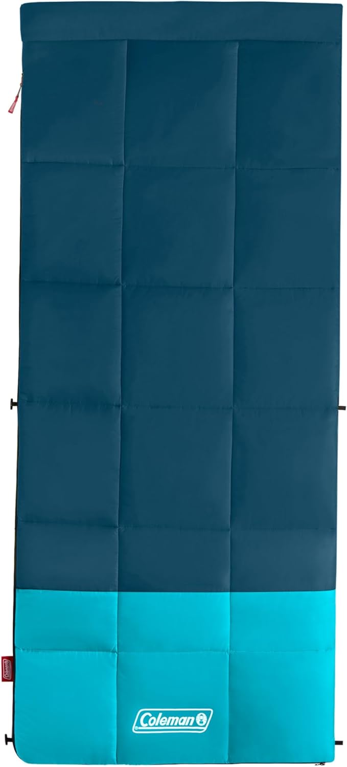 Coleman Kompact Cool-Weather Sleeping Bag, 20°F/30°F/40°F Adult Sleeping Bag with Heat Retention, Stuff Sack, & Snag-Free Zipper