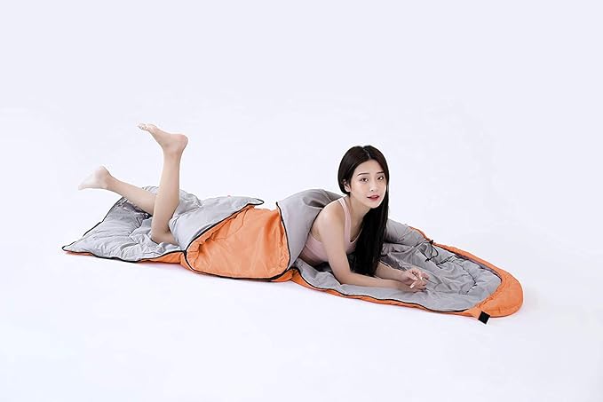 tuphen- Sleeping Bags for Adults Kids Boys Girls Backpacking Hiking Camping Microfiber Liner, Cold Warm Weather 4 Seasons Indoor Outdoor Use, Lightweight & Waterproof