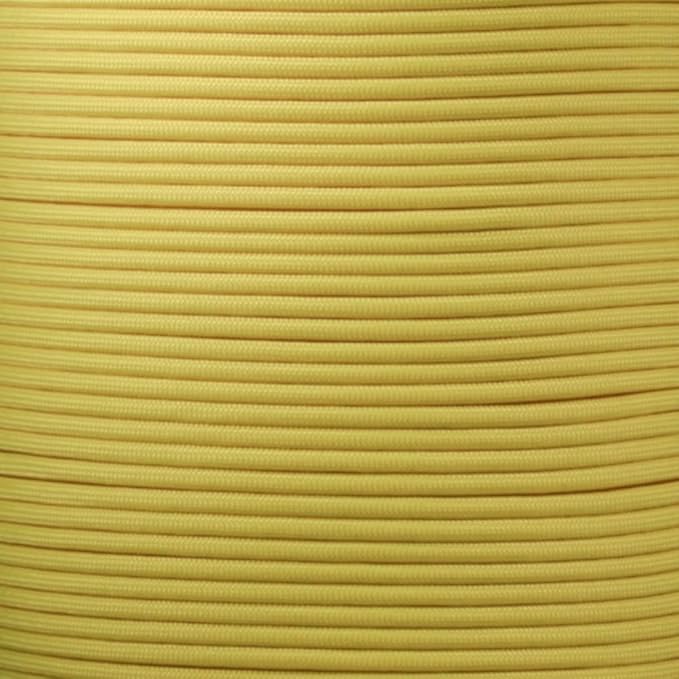 Paracord Planet Yellow 550 Paracord – 7 Strand Type III Paracord for Camping, Crafting, Utility and More! – Canary Yellow (100 ft)