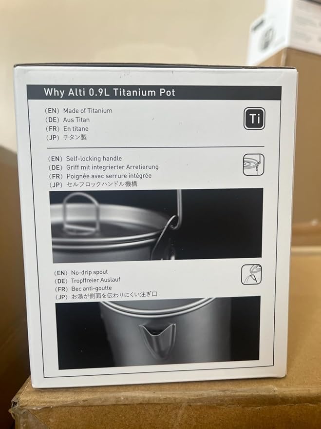 Fire-Maple Alti Titanium Cup | Ultralight Camping Mug with Scale | Foldable Drinkware for Coffee Tea | Ideal for Hiking Backpacking and Camp Use (900ML)